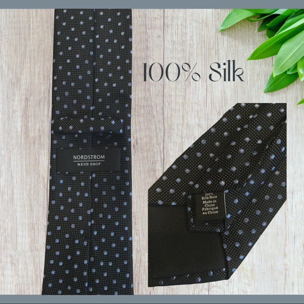Like New! Nordstrom Men’s Neat Silk Tie - Picture 2 of 2